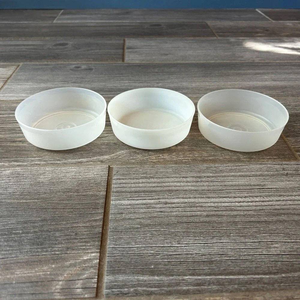 VTG Tupperware Modular Mates‎ Light Blue Tall Cylinder and 3 Snack Containers